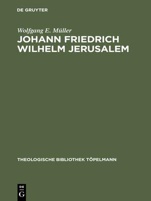 cover image of Johann Friedrich Wilhelm Jerusalem
